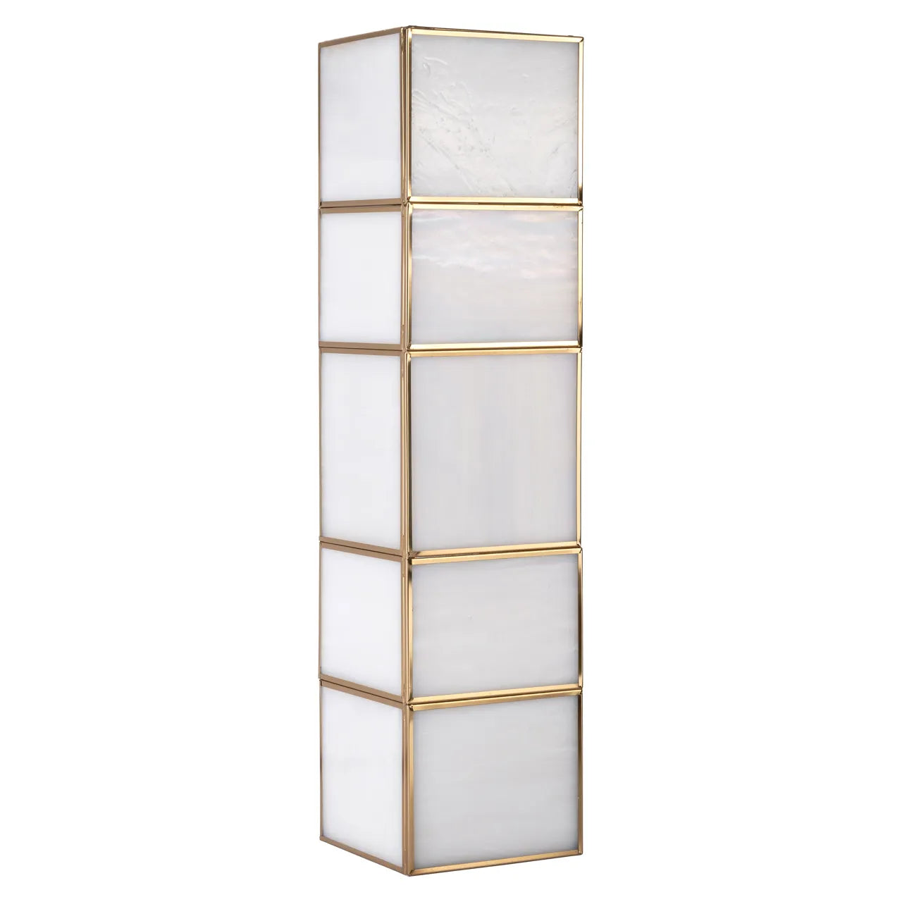 Richmond Interiors Livia Antique Brass Glass Wall Light Large
