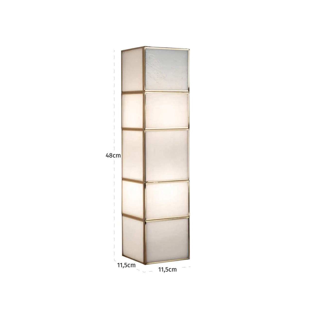 Richmond Interiors Livia Antique Brass Glass Wall Light Large