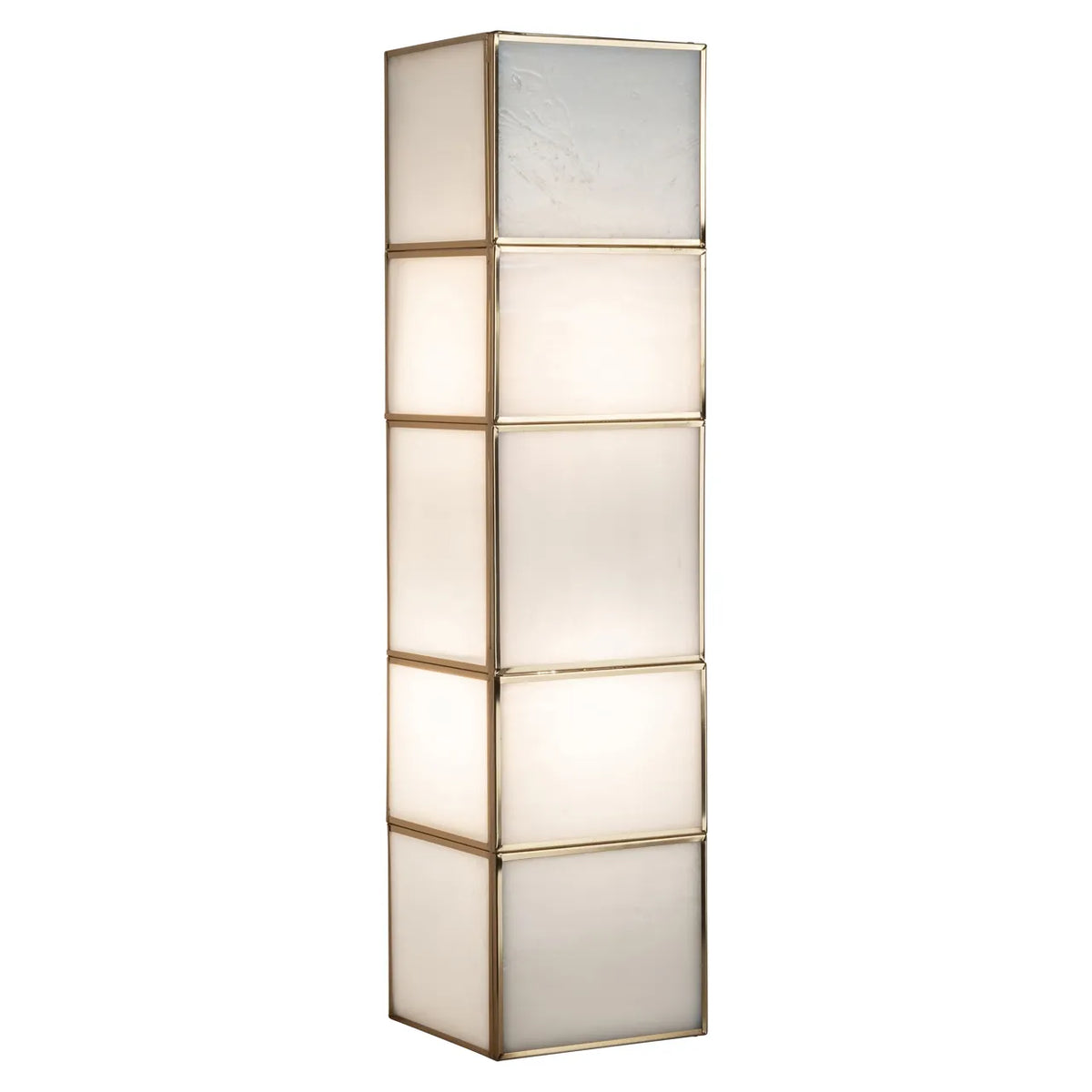 Richmond Interiors Livia Antique Brass Glass Wall Light Large