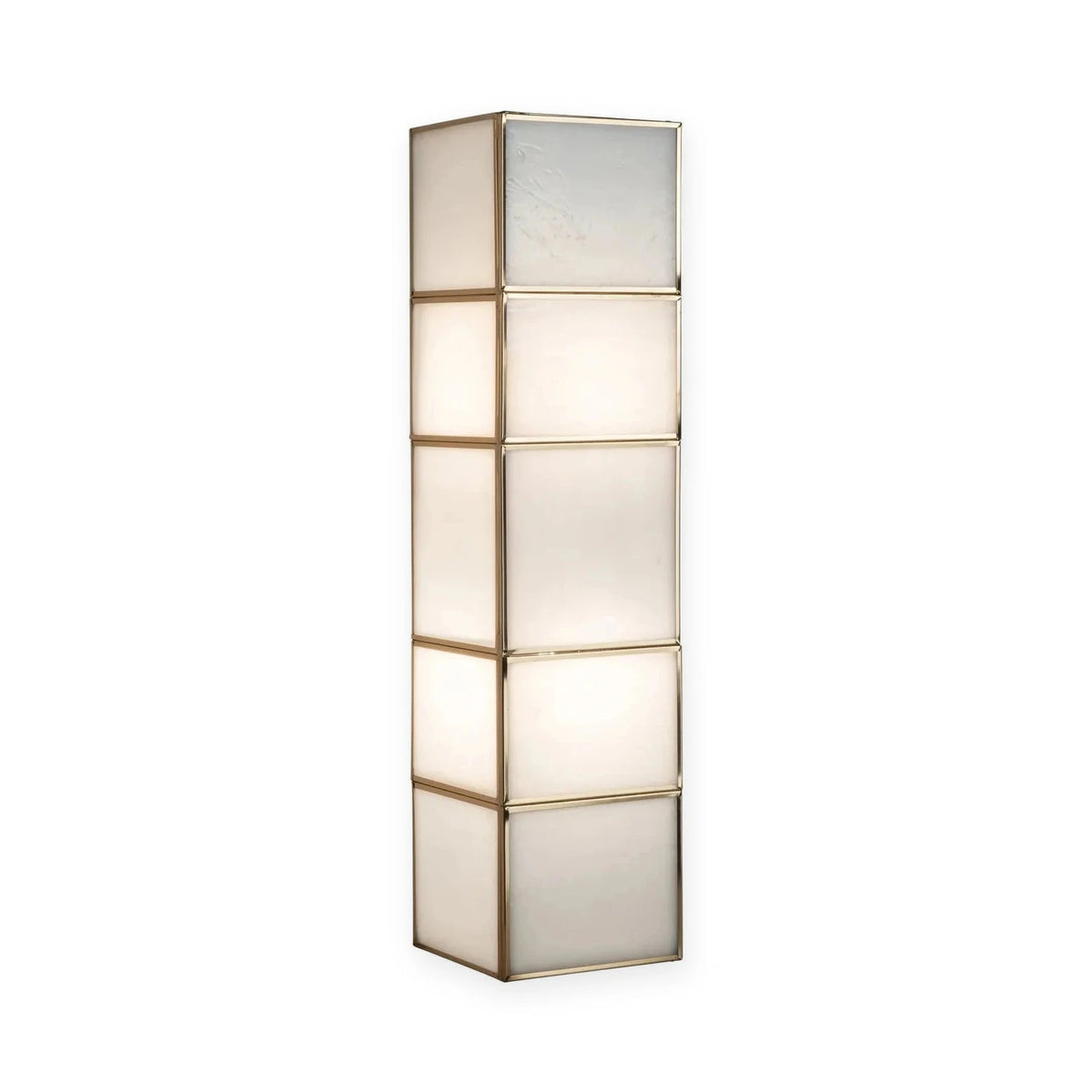 Richmond Interiors Livia Antique Brass Glass Wall Light Large