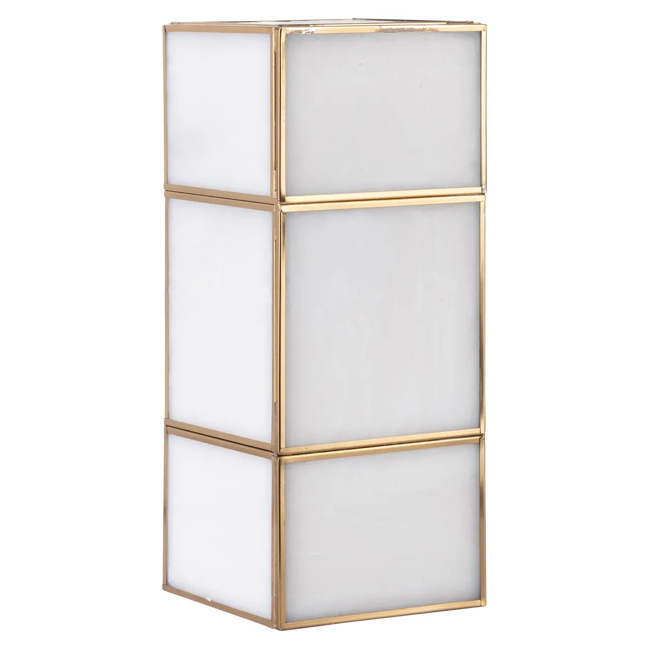 Richmond Interiors Sofia Antique Brass Glass Wall Light Small