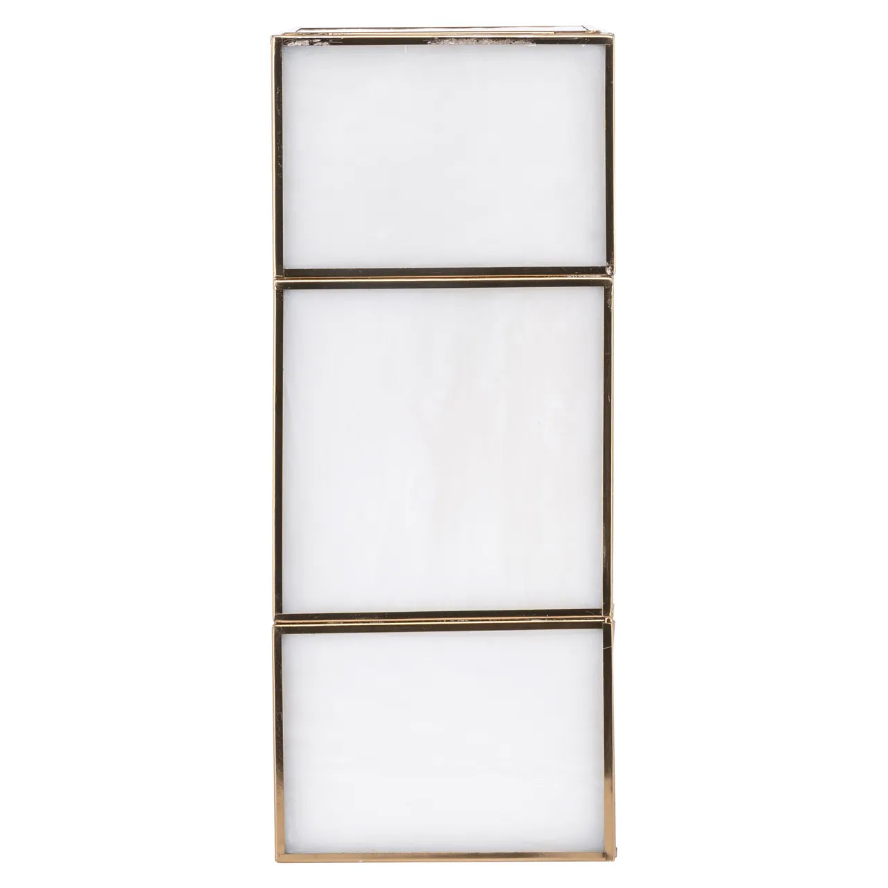 Richmond Interiors Sofia Antique Brass Glass Wall Light Small