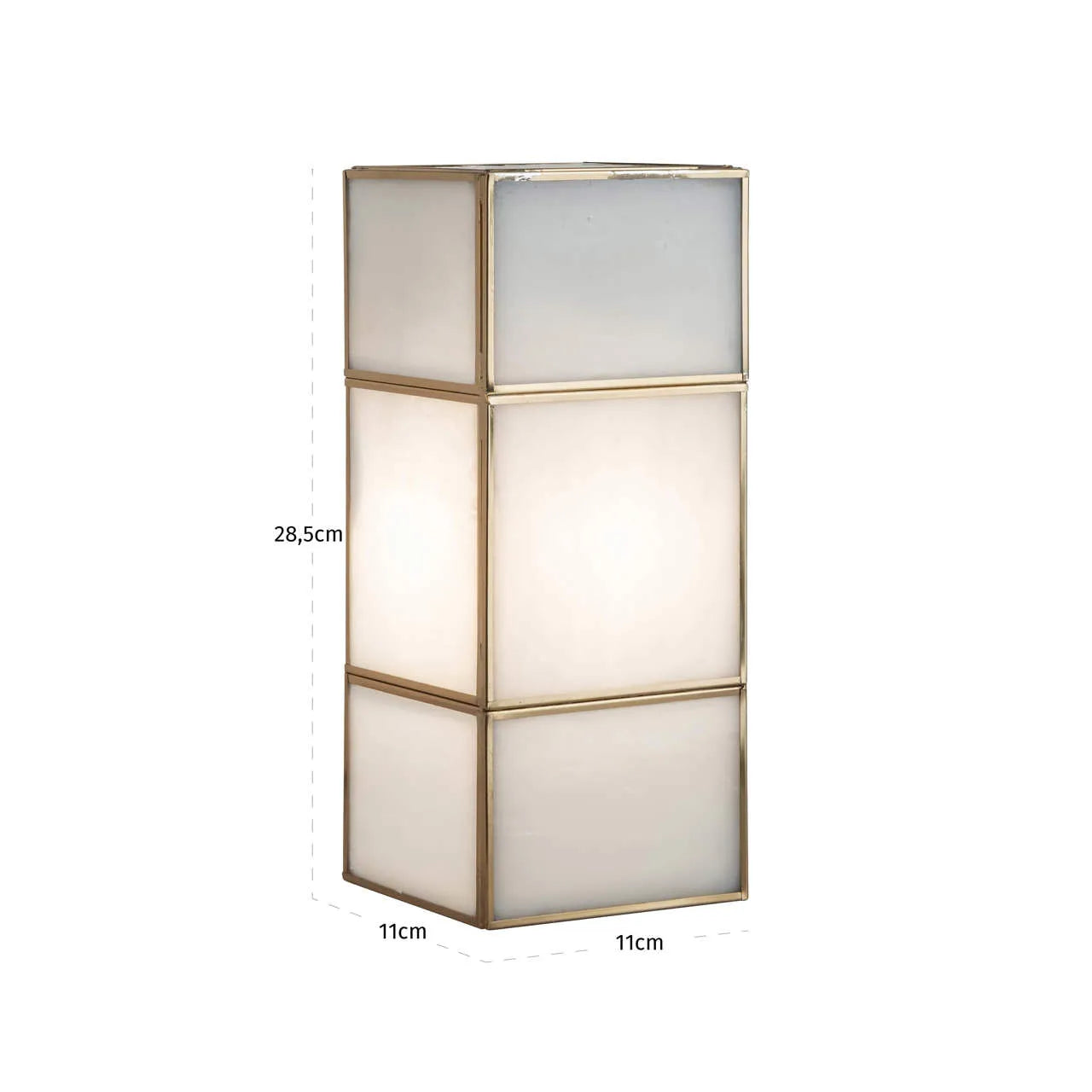 Richmond Interiors Sofia Antique Brass Glass Wall Light Small