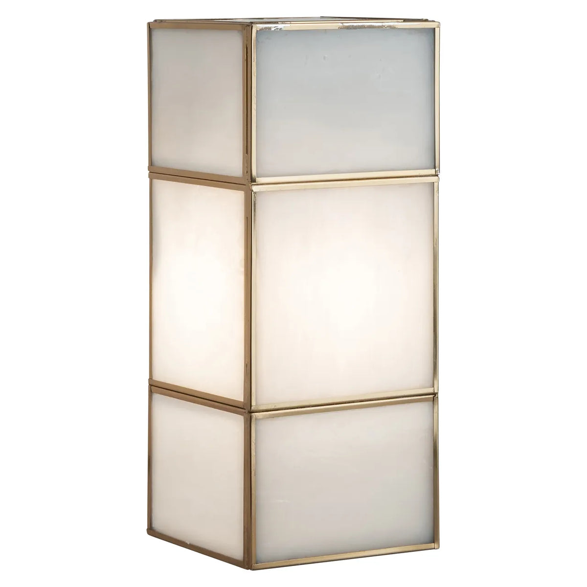 Richmond Interiors Sofia Antique Brass Glass Wall Light Small