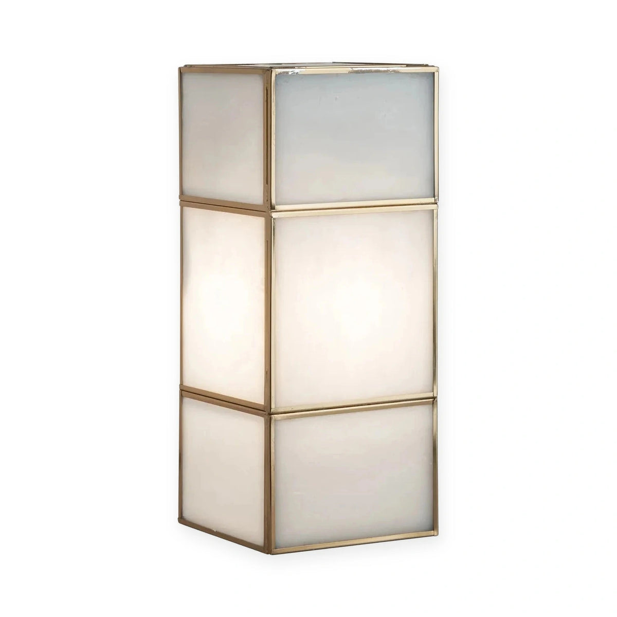 Richmond Interiors Sofia Antique Brass Glass Wall Light Small