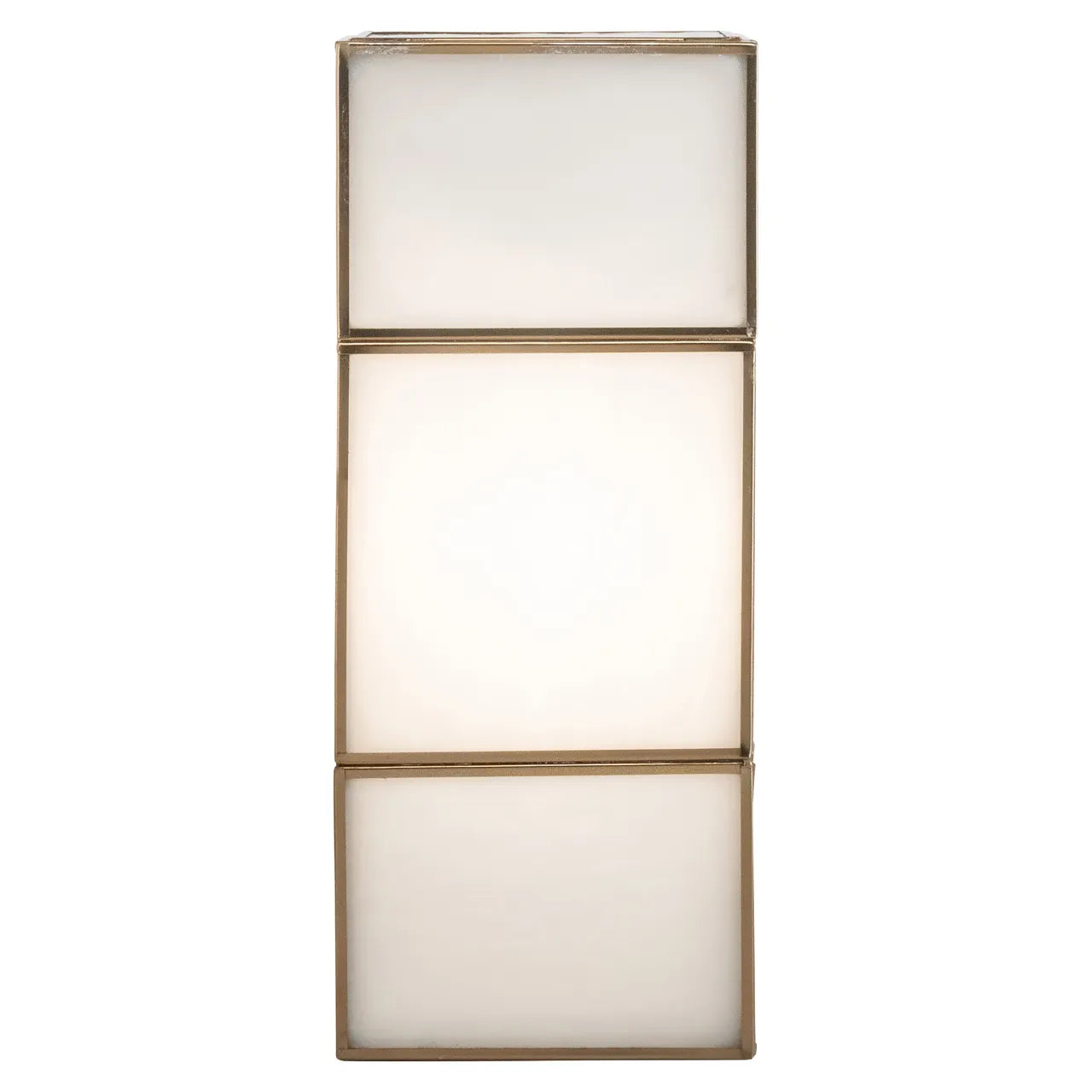 Richmond Interiors Sofia Antique Brass Glass Wall Light Small