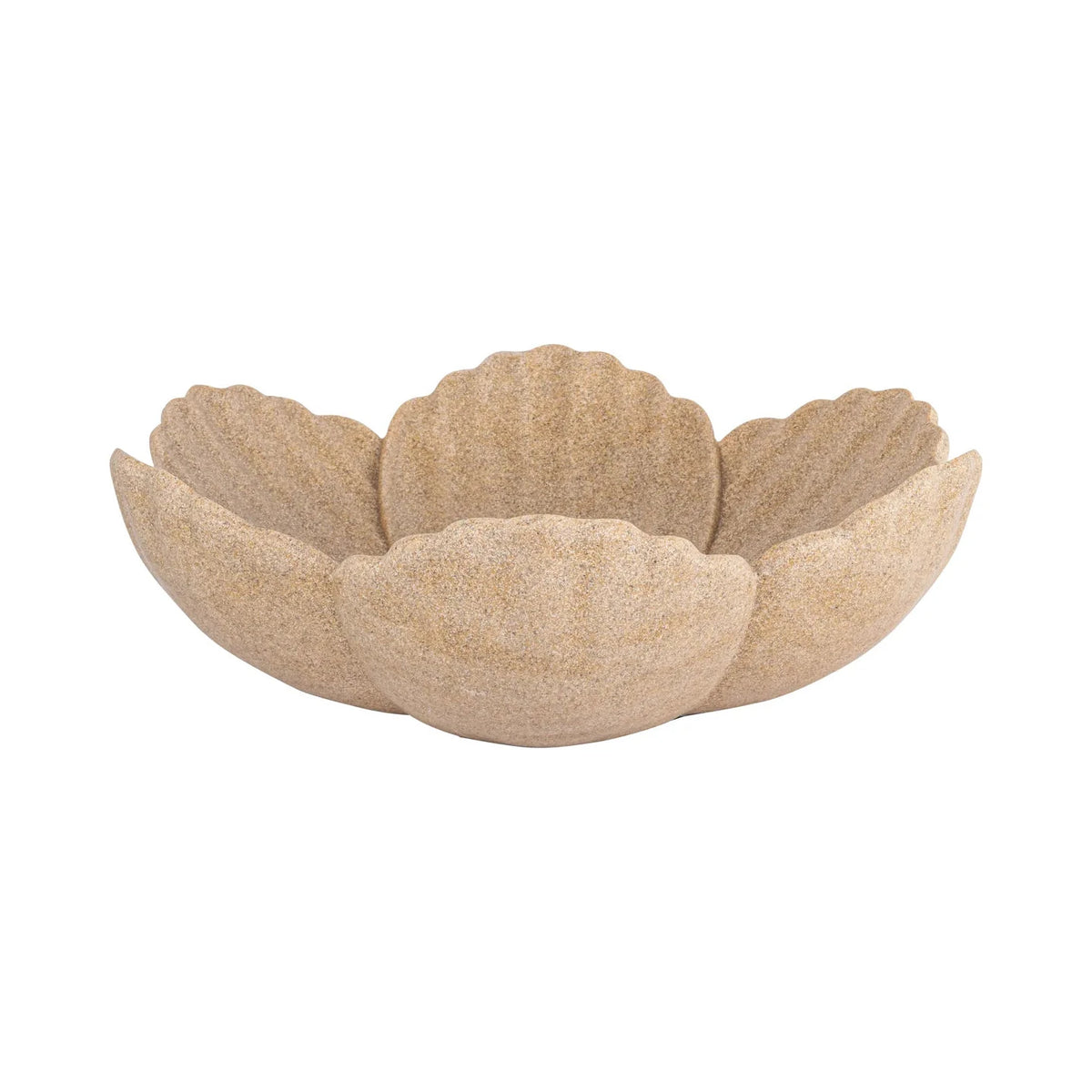 Richmond Interiors Shellie Beige Resin & Quartz Sand Bowl Small