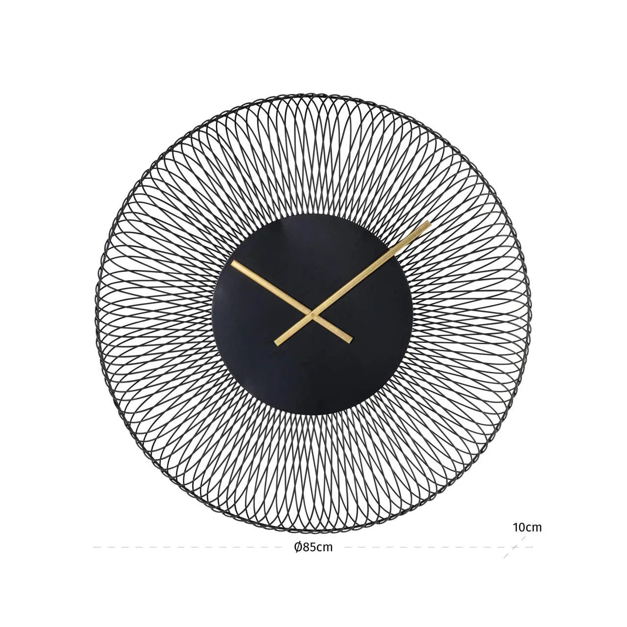 Richmond Interiors Blunt Black Wall Clock