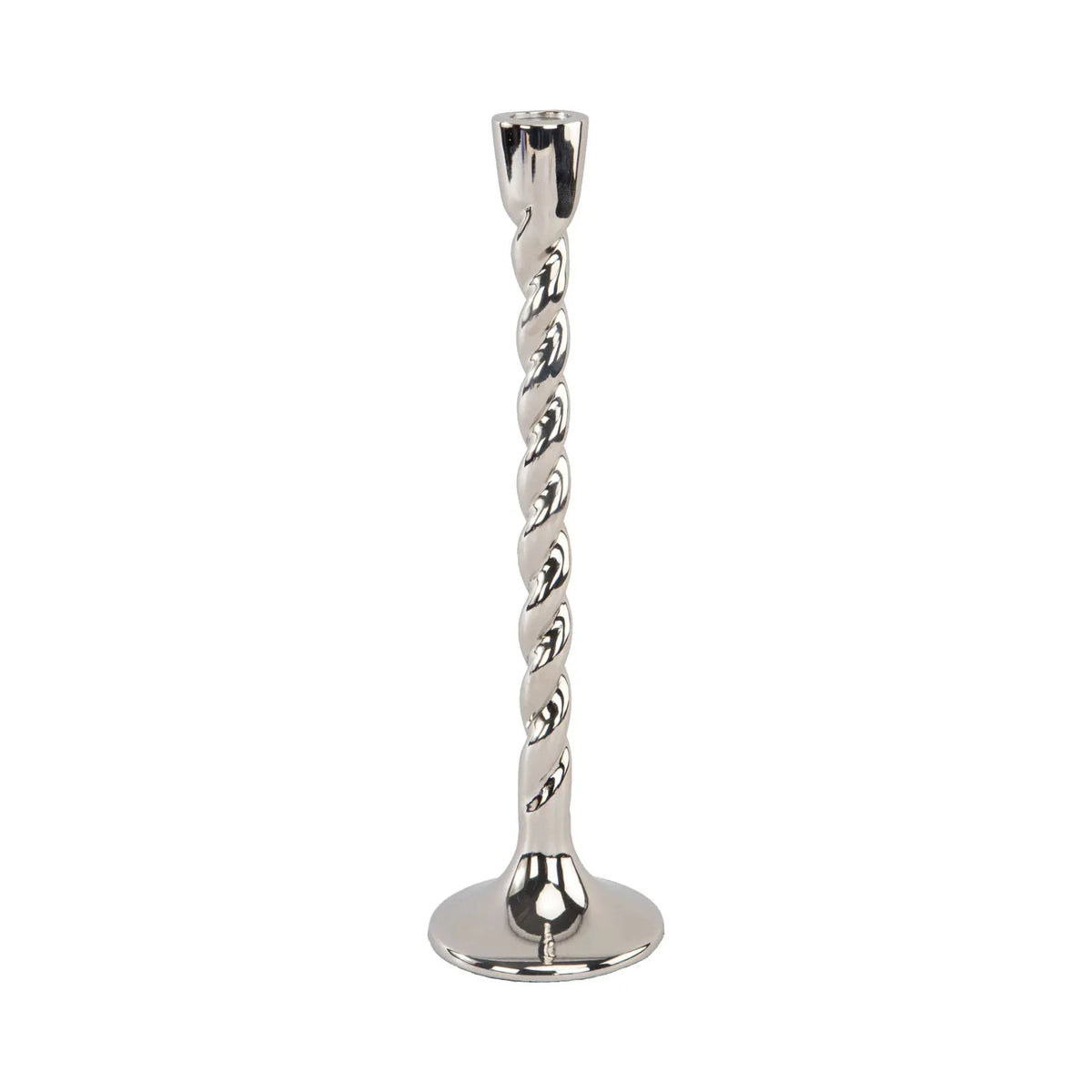 Richmond Interiors Crillon Silver Candle Holder Large