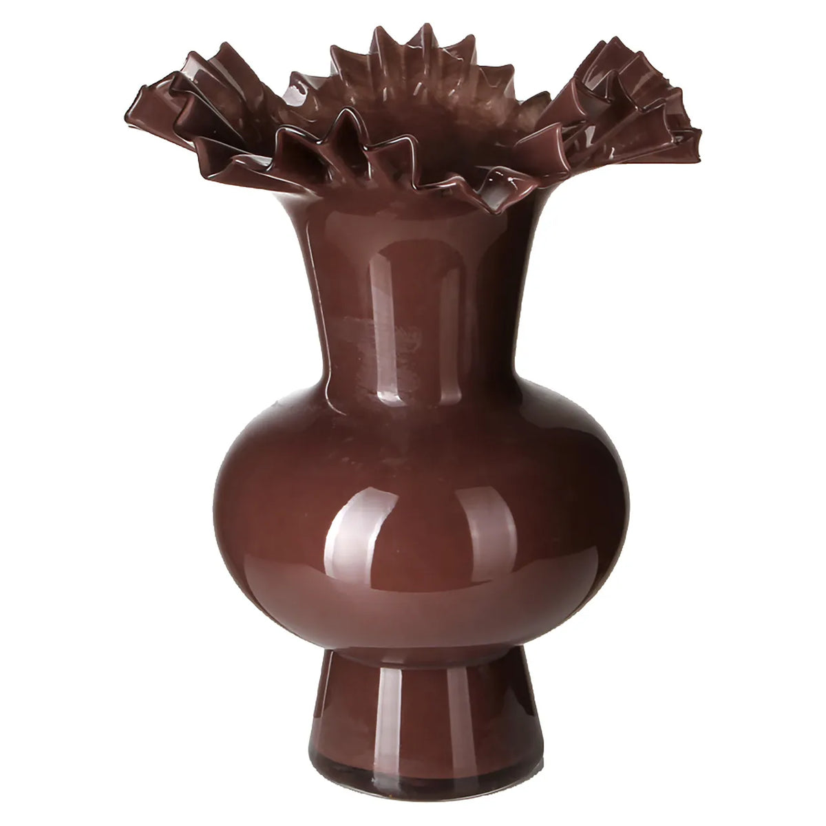 Richmond Interiors Mira Brown Glass Vase
