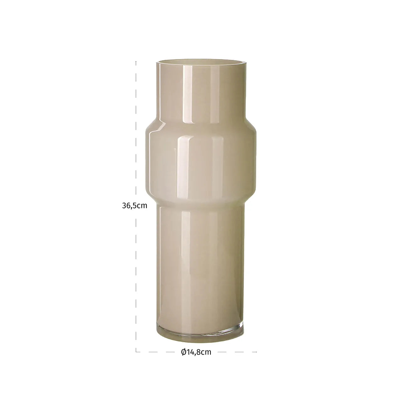 Richmond Interiors Torra Beige Glass Vase Small
