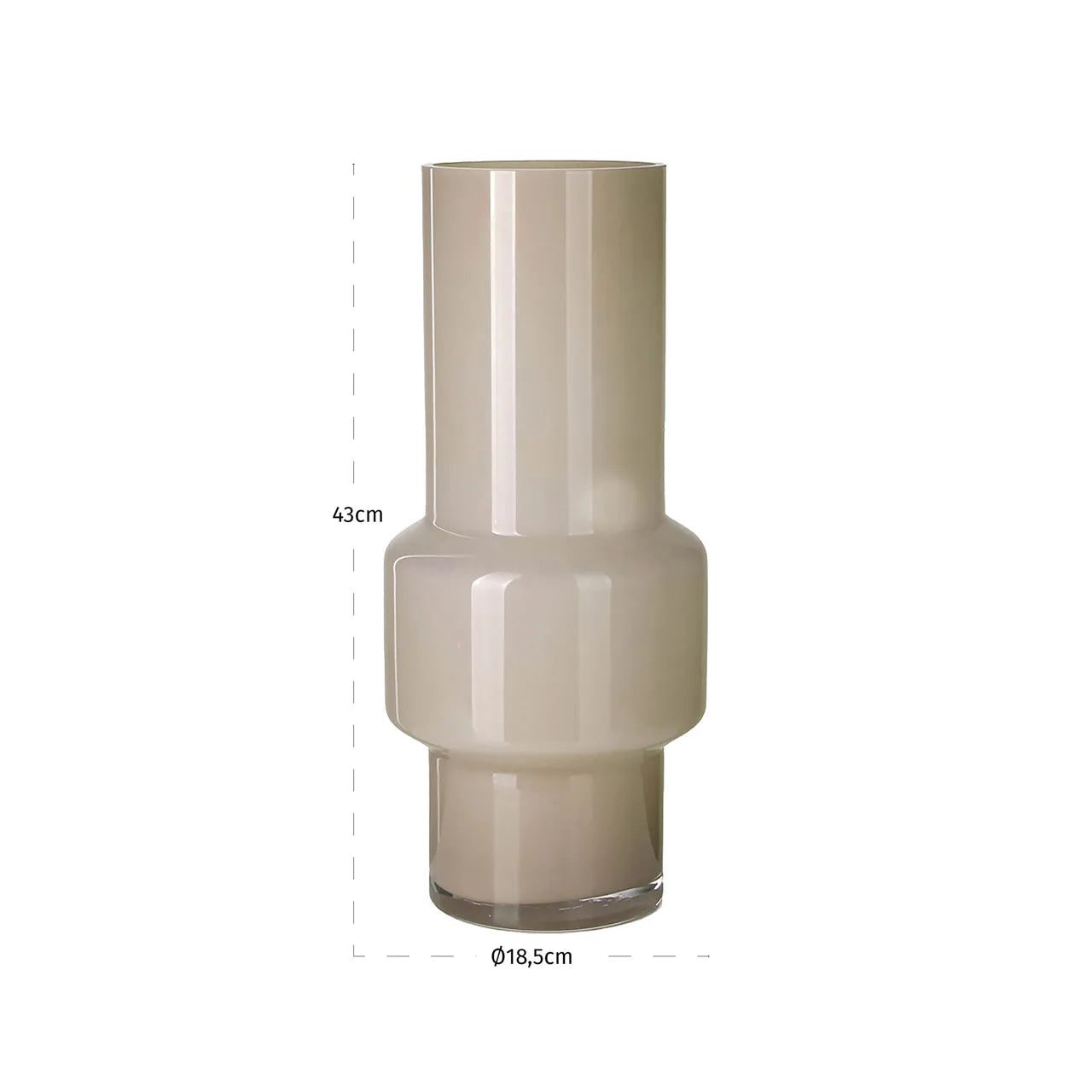 Richmond Interiors Torra Beige Glass Vase Large