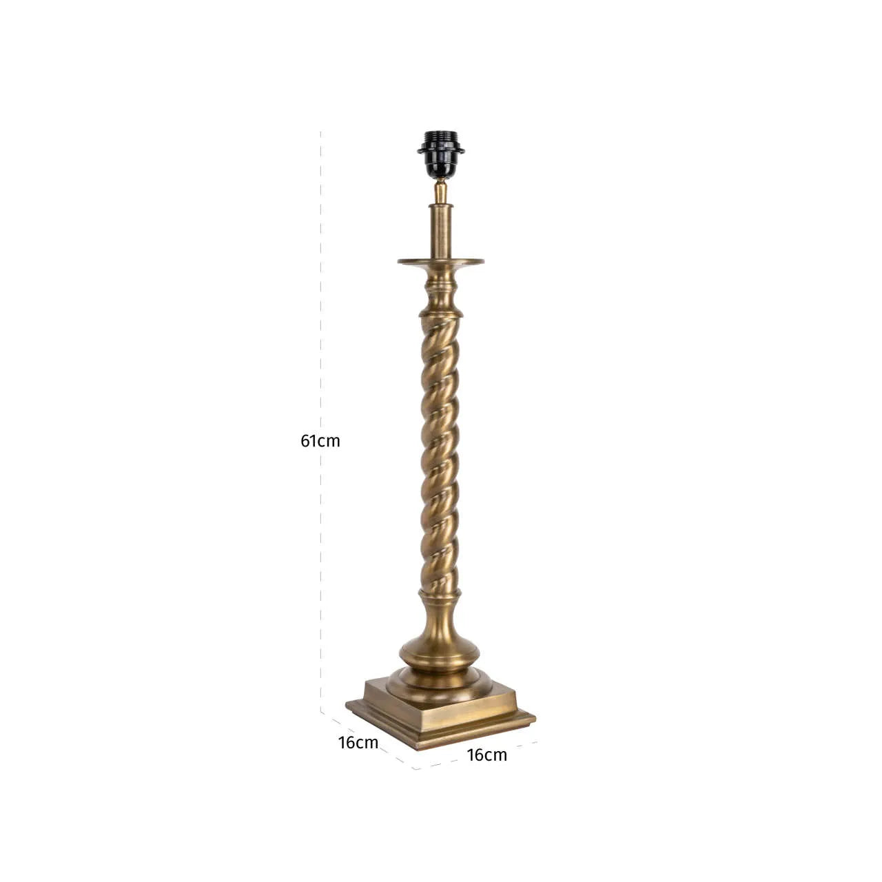 Richmond Interiors Slone Antique Brass Table Lamp