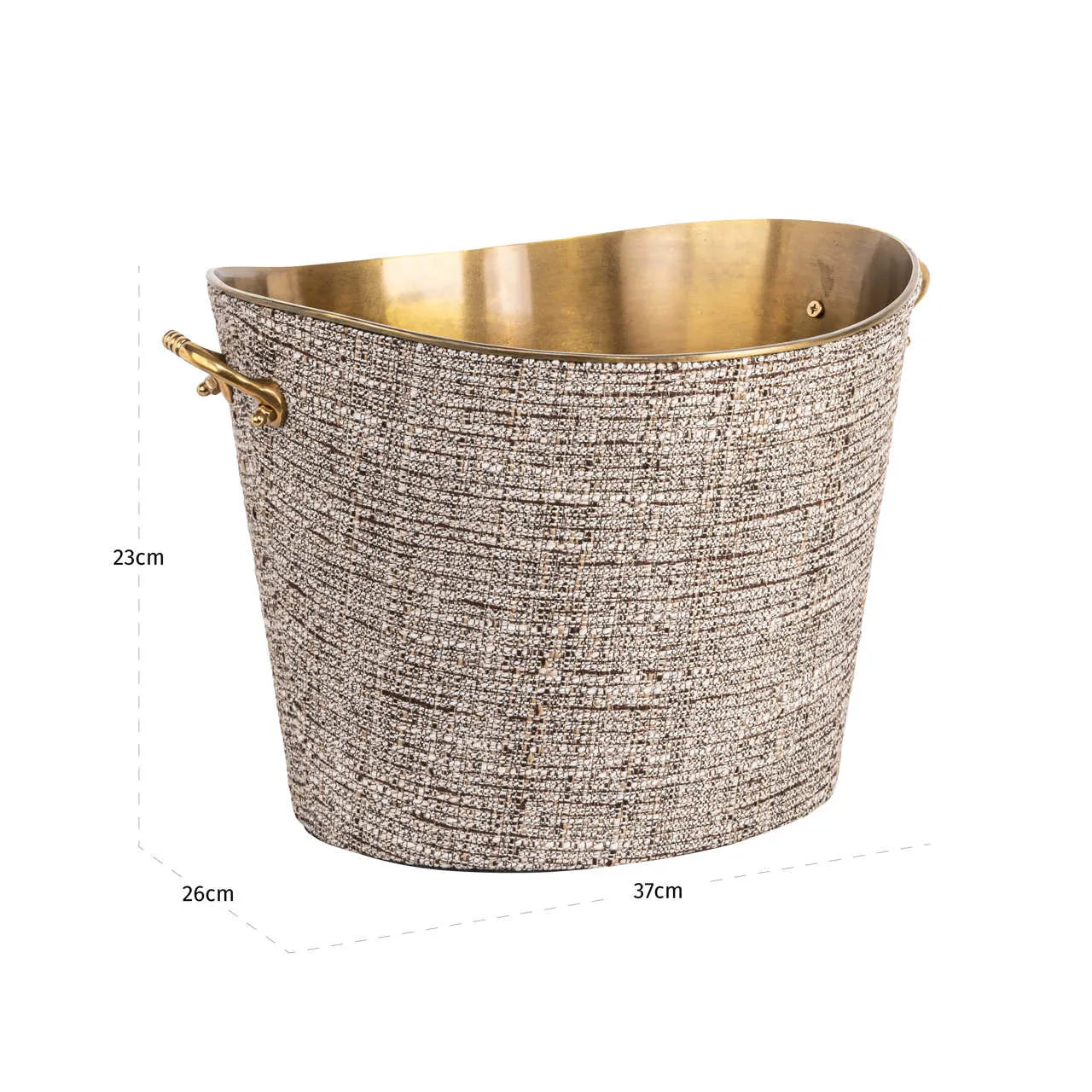 Richmond Interiors Brady Beige Fabric Champagne Cooler