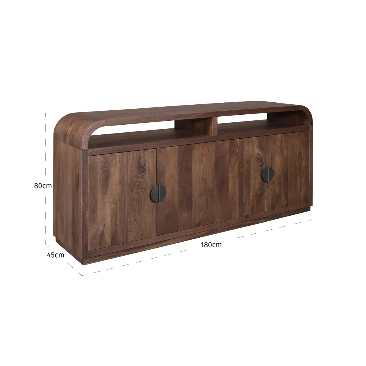 Richmond Interiors Baldwin Spice Brown Mango Wood Sideboard