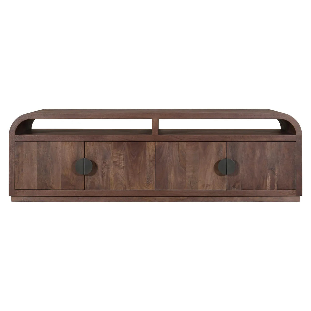 Richmond Interiors Baldwin Spice Brown Mango Wood TV Unit