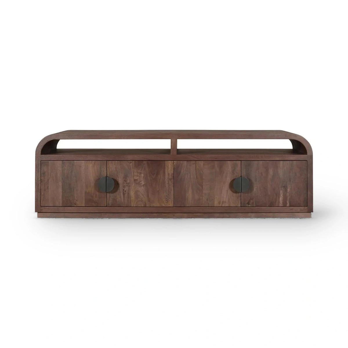 Richmond Interiors Baldwin Spice Brown Mango Wood TV Unit