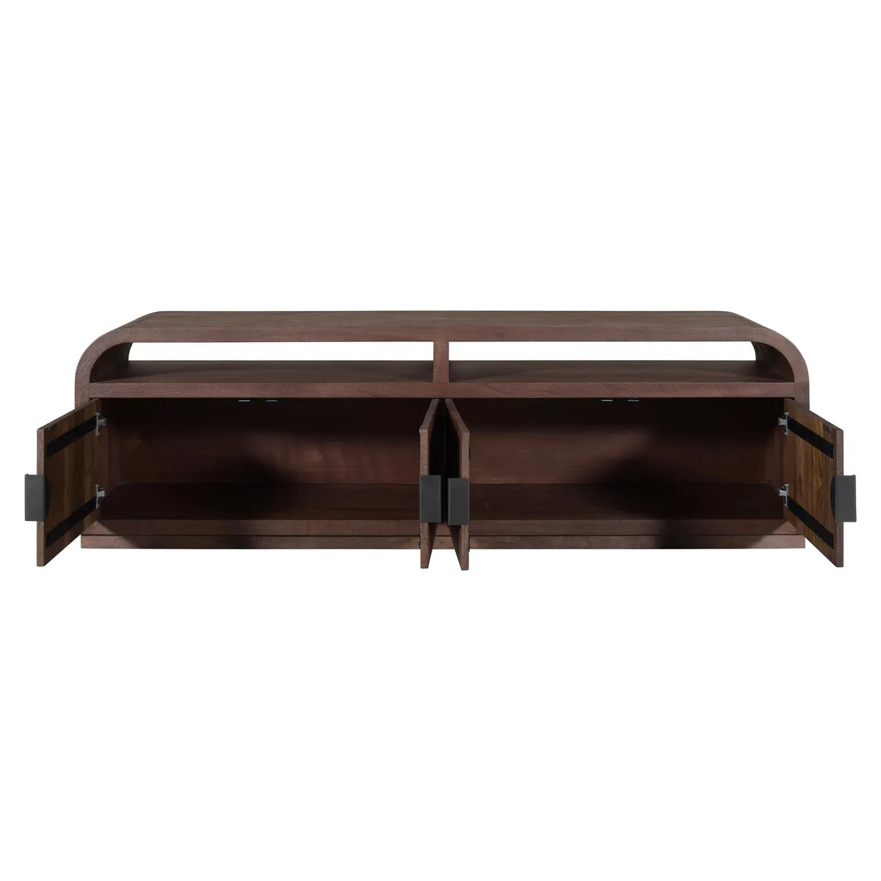 Richmond Interiors Baldwin Spice Brown Mango Wood TV Unit