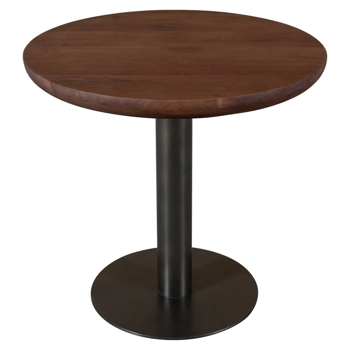 Richmond Interiors Baldwin Spice Brown Mango Wood Round Bistro Table 80cm
