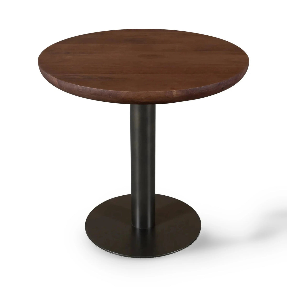 Richmond Interiors Baldwin Spice Brown Mango Wood Round Bistro Table 80cm