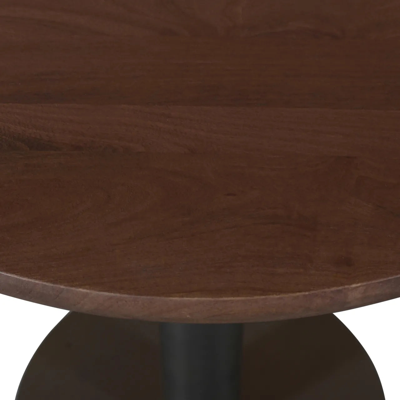 Richmond Interiors Baldwin Spice Brown Mango Wood Round Bistro Table 80cm