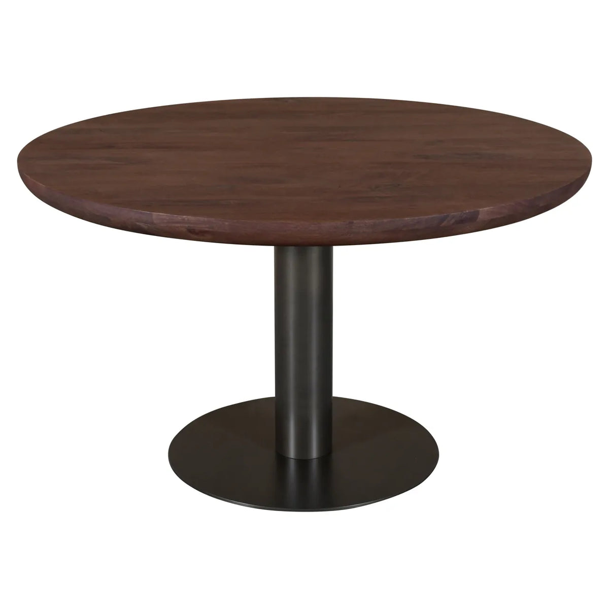 Richmond Interiors Baldwin Spice Brown Mango Wood Round Dining Table 130cm