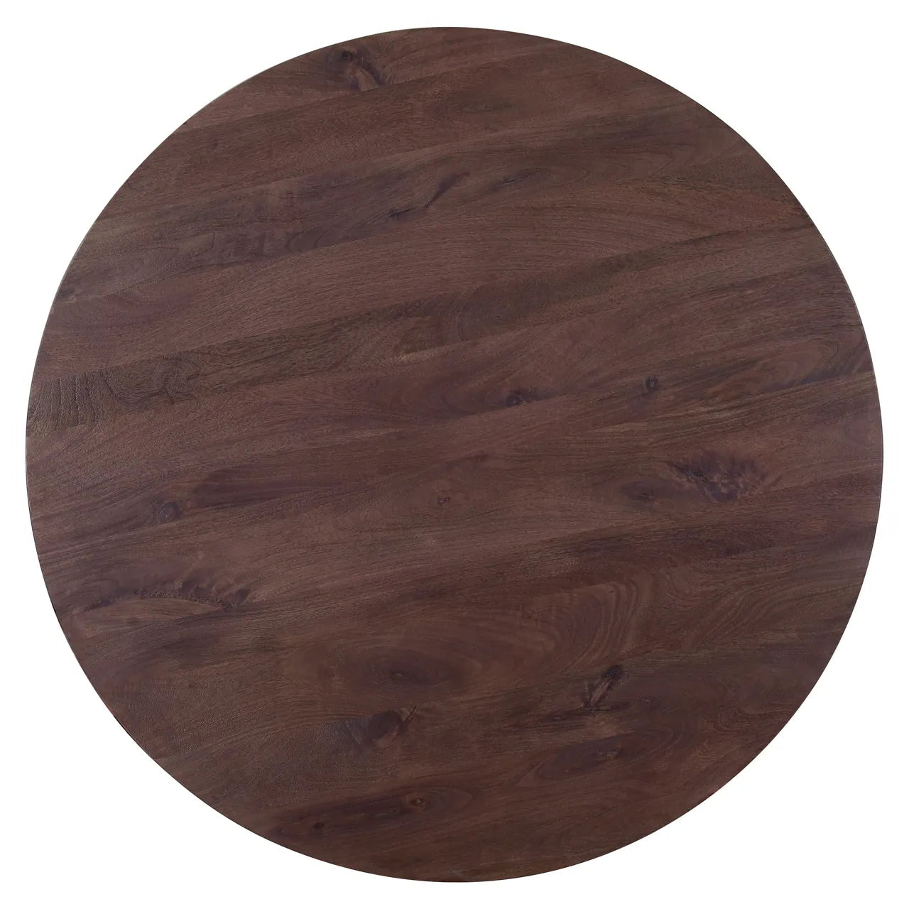 Richmond Interiors Baldwin Spice Brown Mango Wood Round Dining Table 130cm