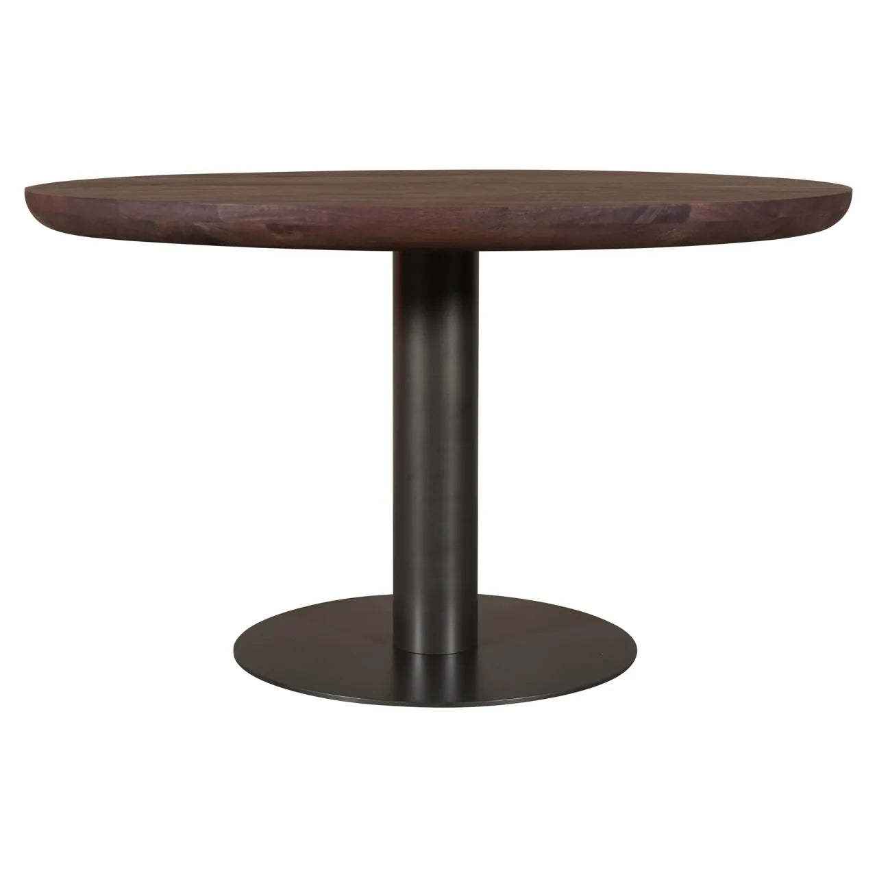 Richmond Interiors Baldwin Spice Brown Mango Wood Round Dining Table 130cm