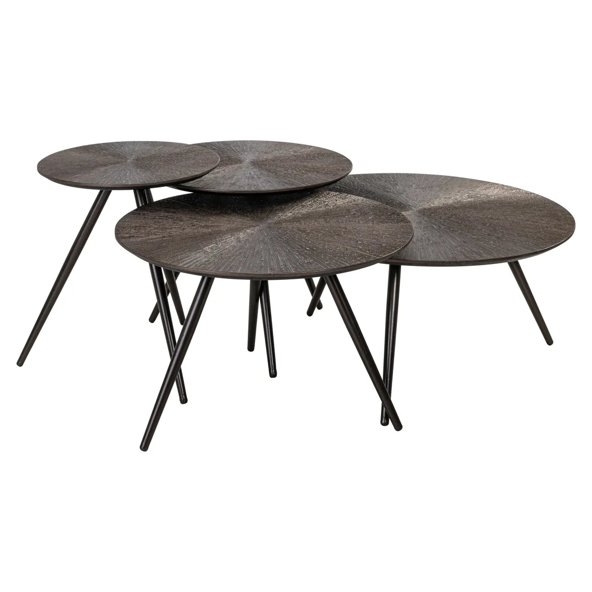 Richmond Interiors Quadra Brunzae Set of 4 Coffee Tables