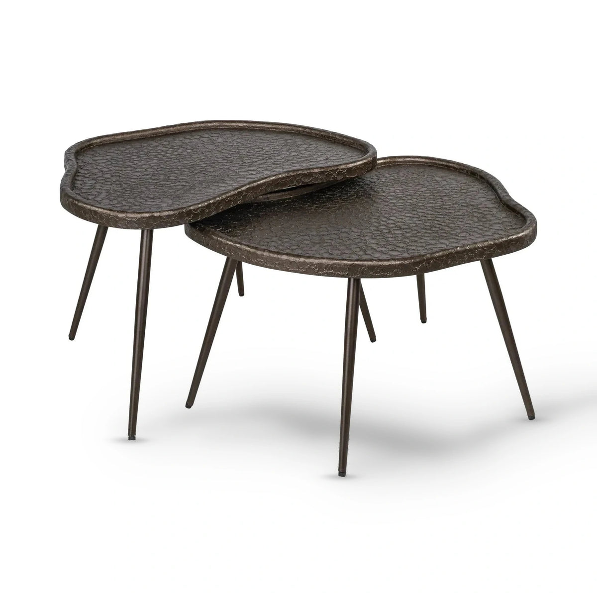 Richmond Interiors Set of 2 Bean Brunzae Coffee Tables Nest
