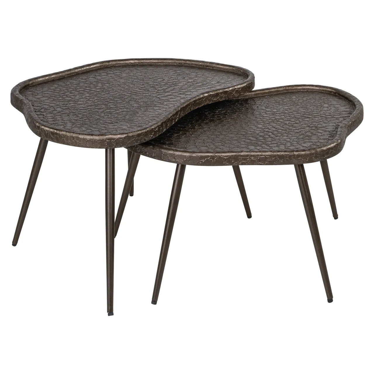 Richmond Interiors Set of 2 Bean Brunzae Coffee Tables
