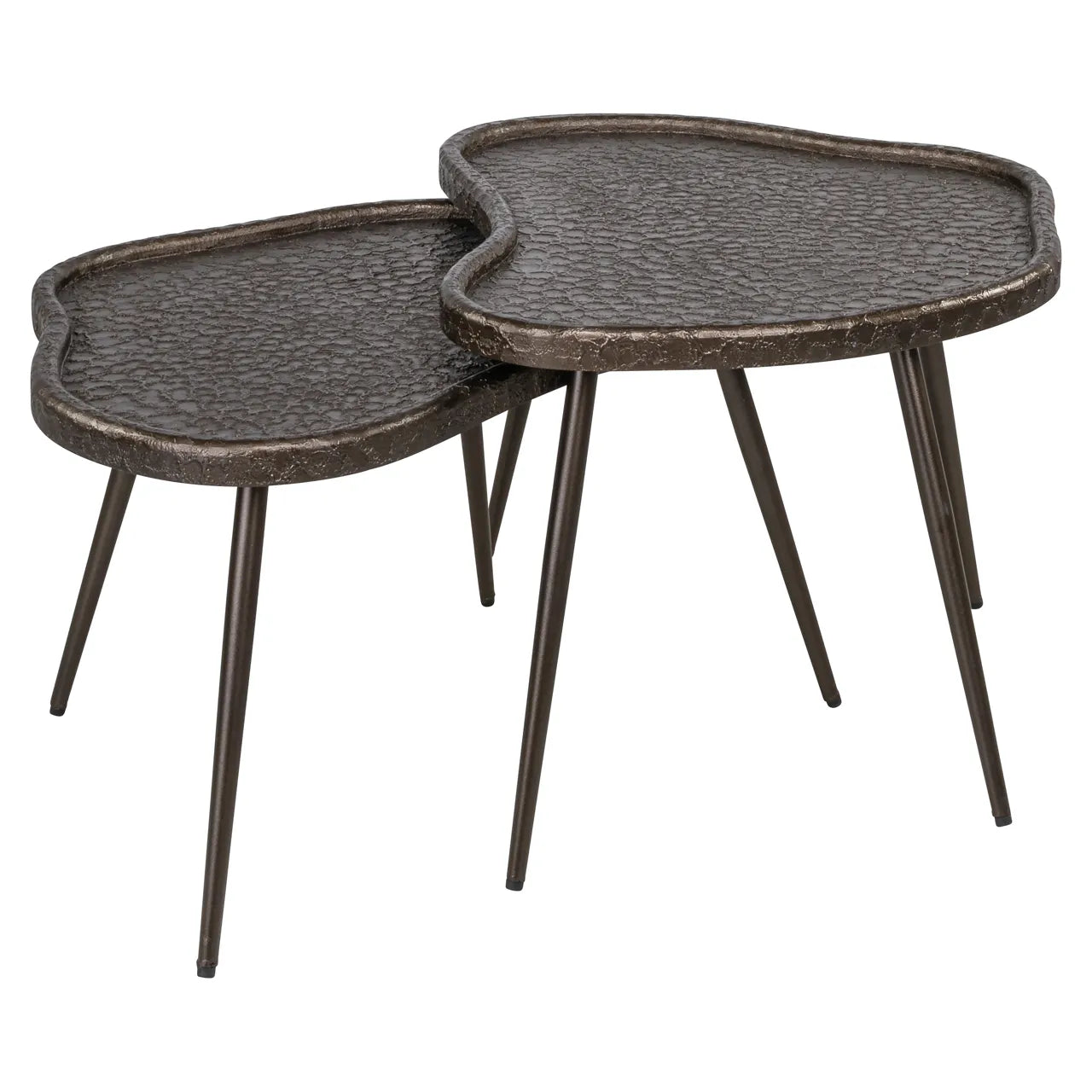 Richmond Interiors Set of 2 Bean Brunzae Coffee Tables