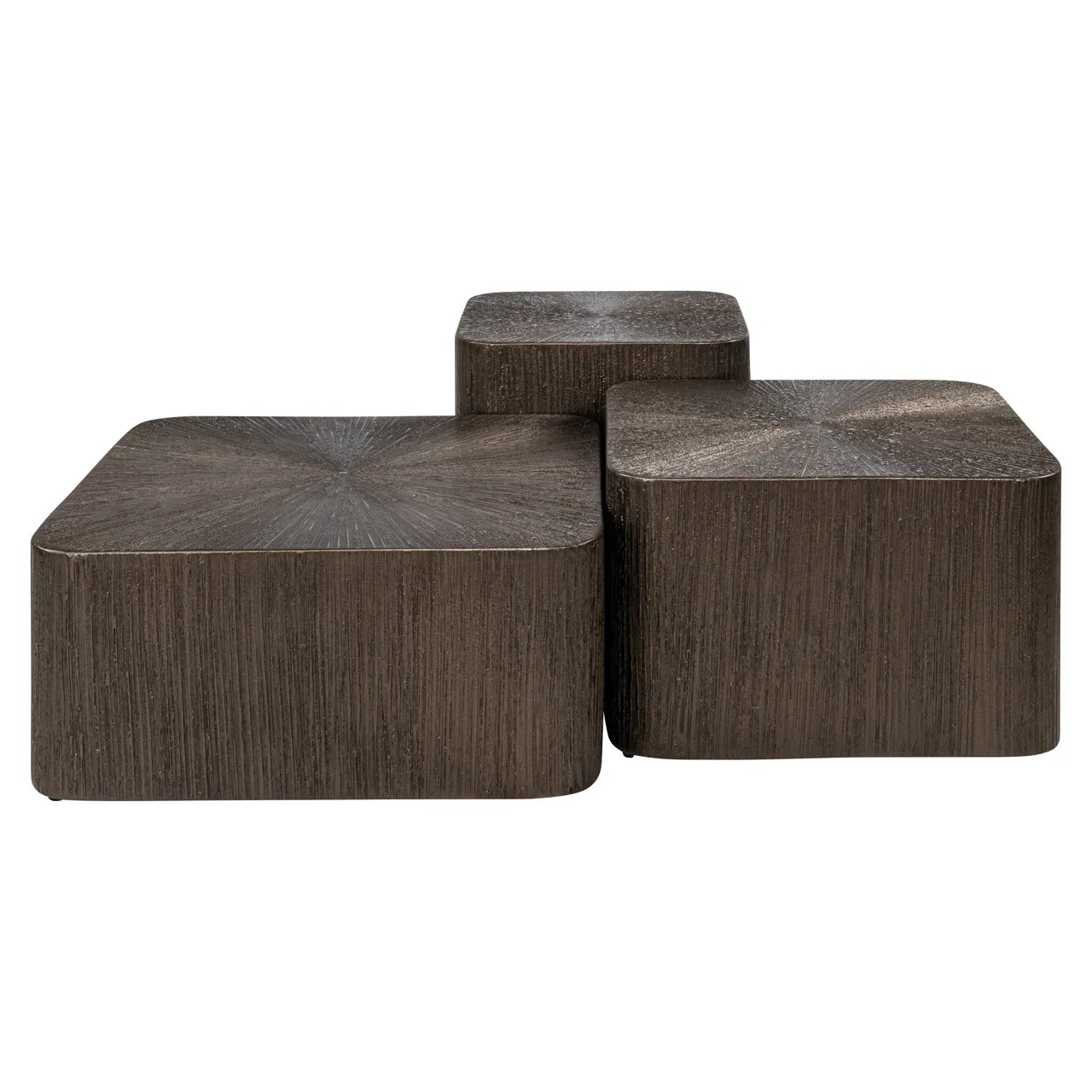 Richmond Interiors Set of 3 Cubes Brunzae Coffee Tables
