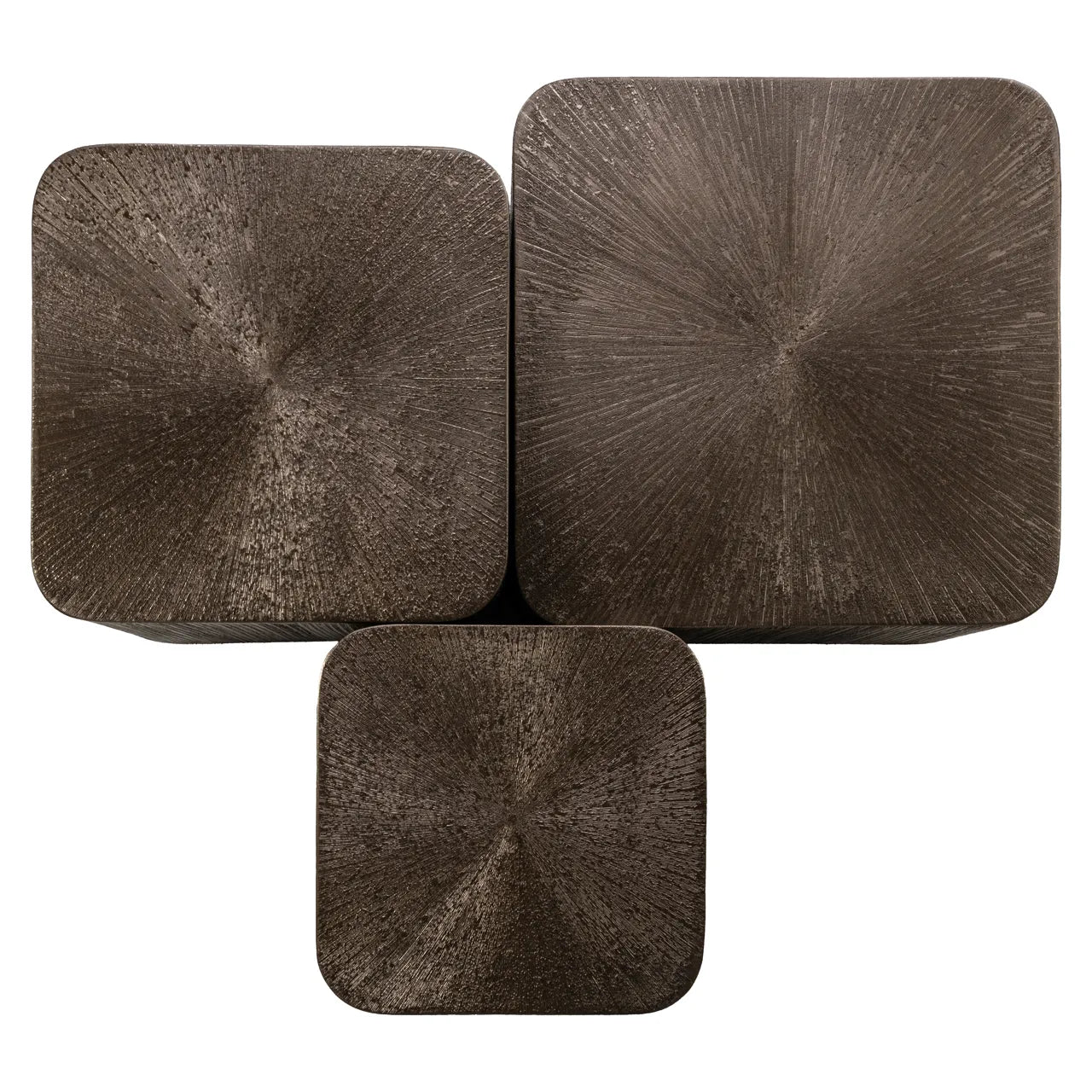 Richmond Interiors Set of 3 Cubes Brunzae Coffee Tables