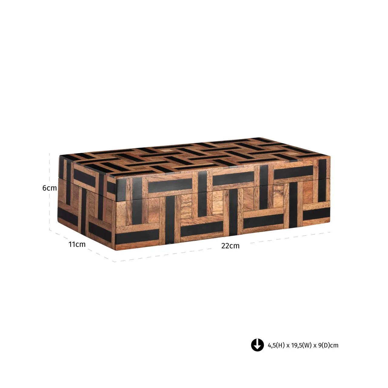 Richmond Interiors Floor Brown Resin Storage Box Small