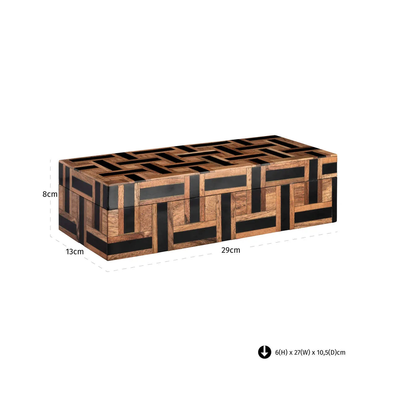 Richmond Interiors Floor Brown Resin Storage Box Large