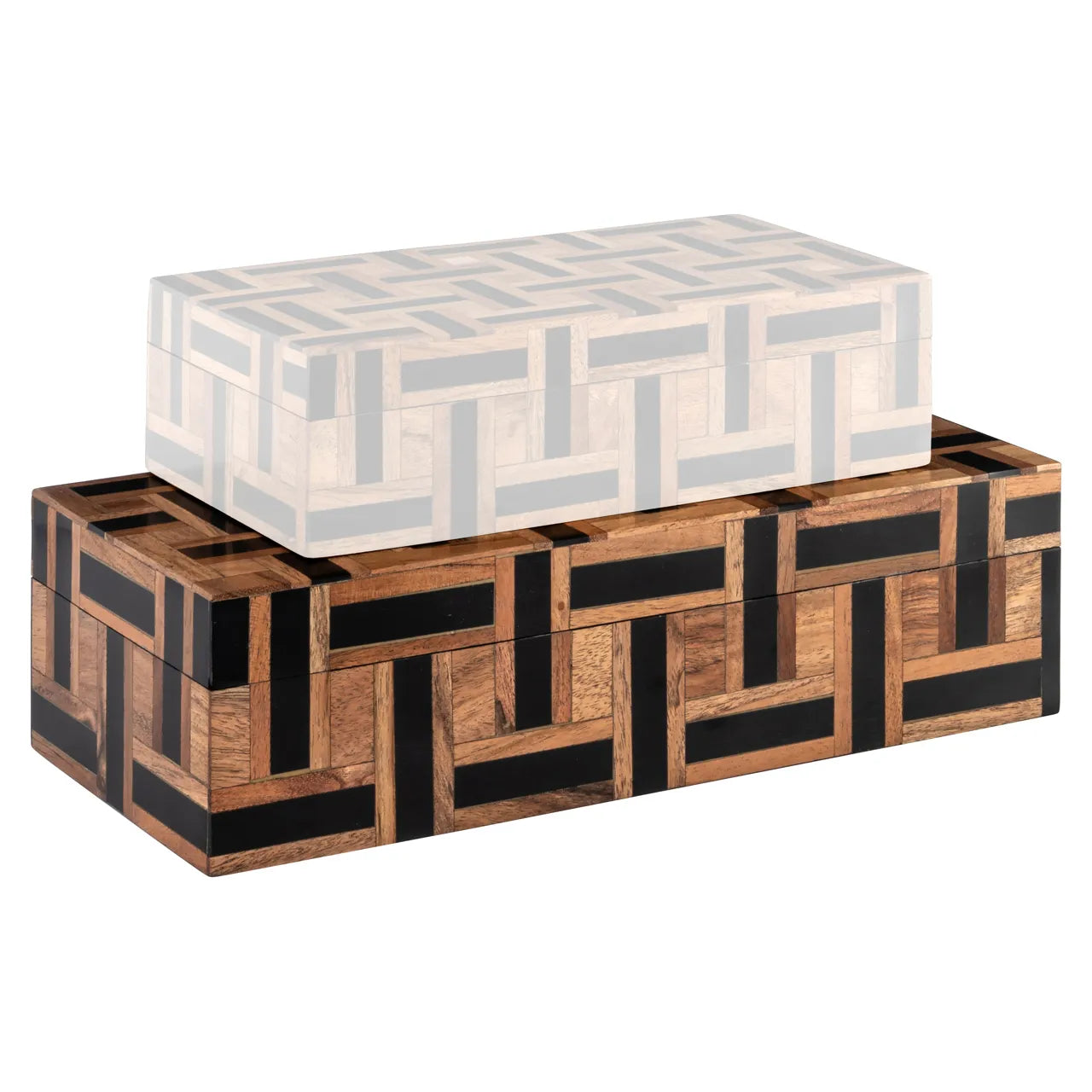 Richmond Interiors Floor Brown Resin Storage Box Large