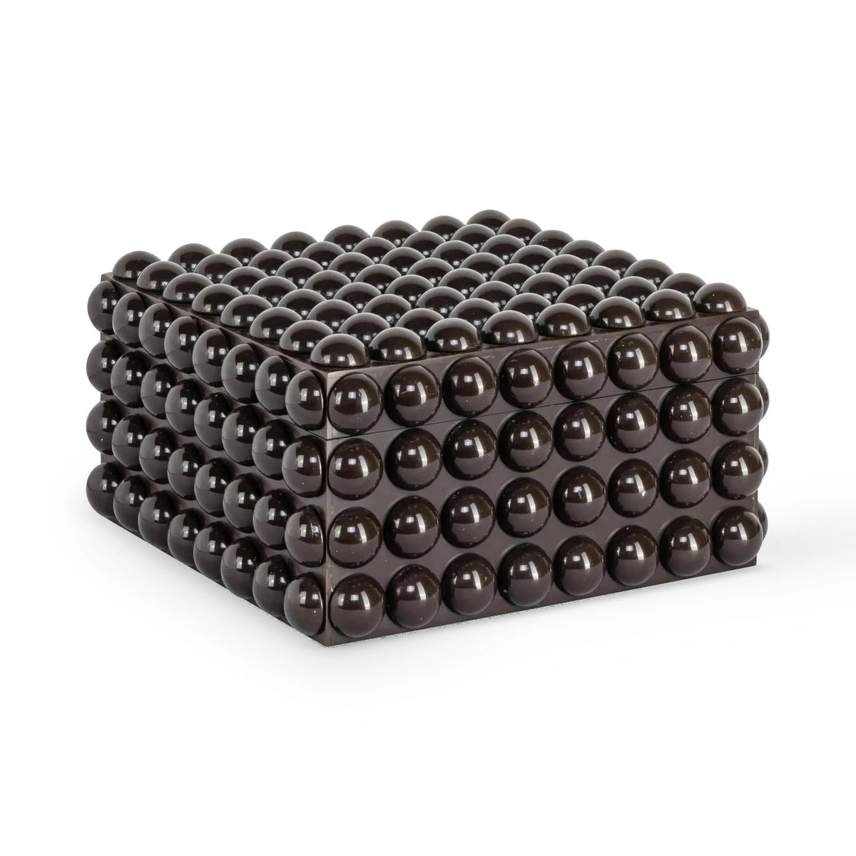 Richmond Interiors Nyx Dark Brown Resin Storage Box Large