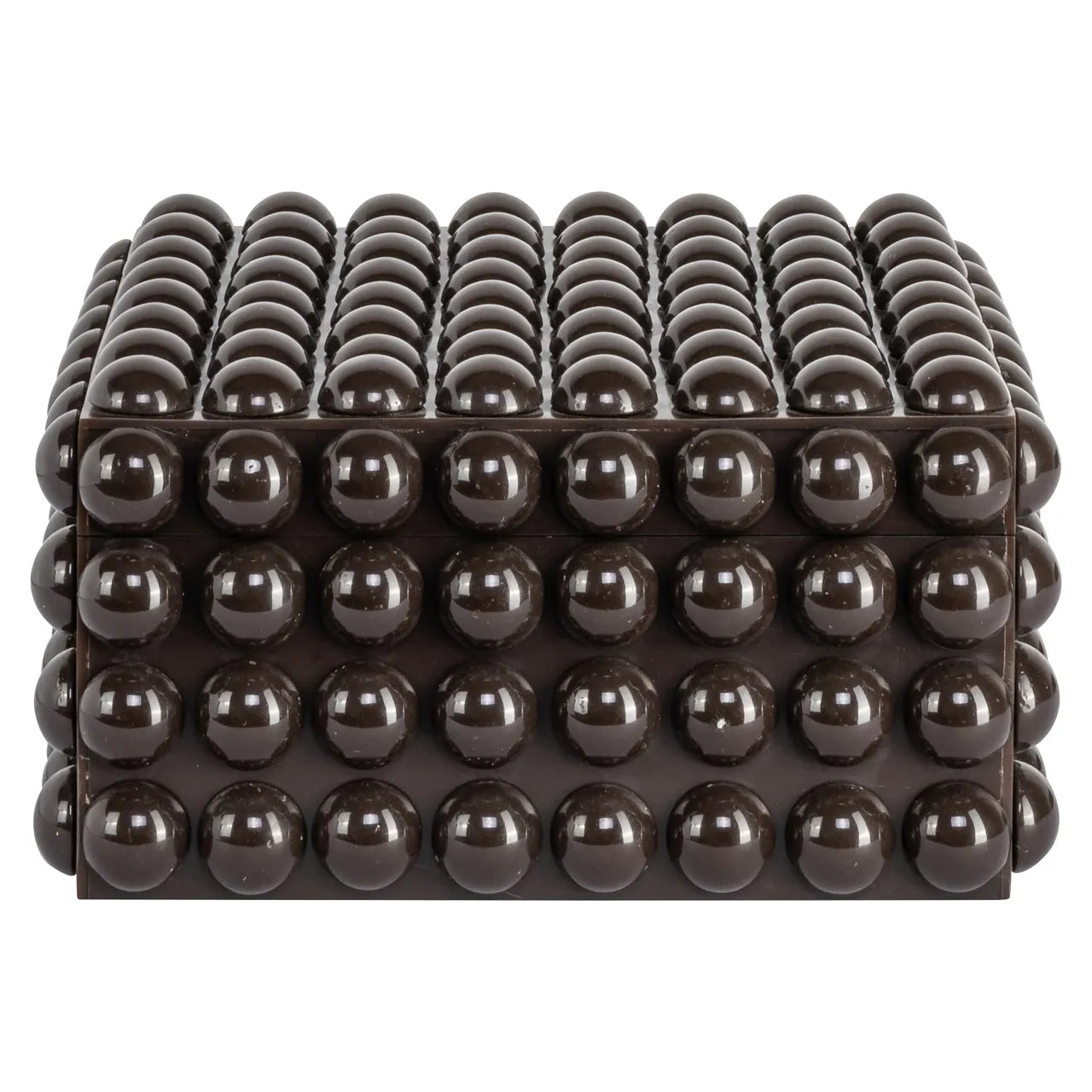 Richmond Interiors Nyx Dark Brown Resin Storage Box Large