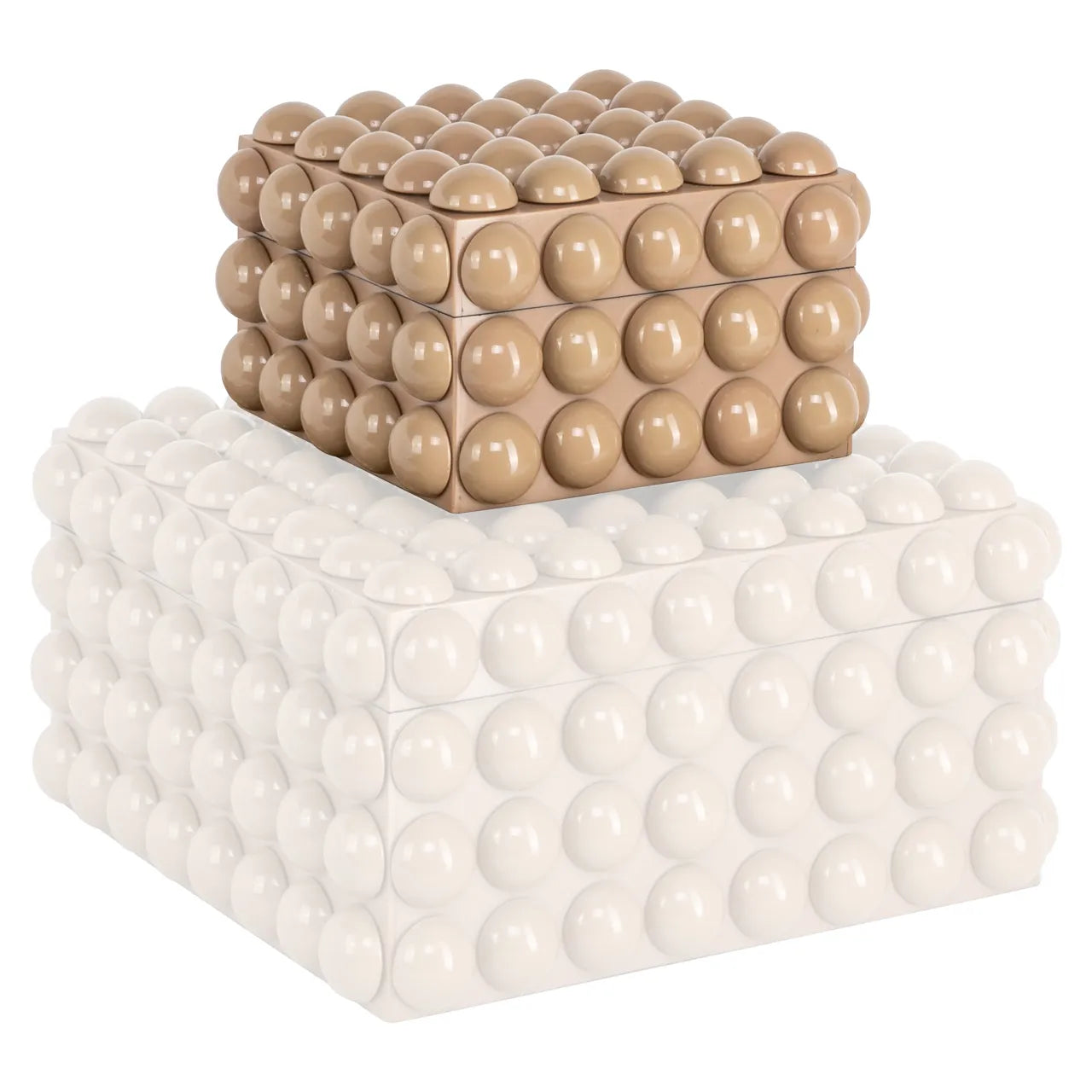 Richmond Interiors Ash Beige Resin Storage Box Small