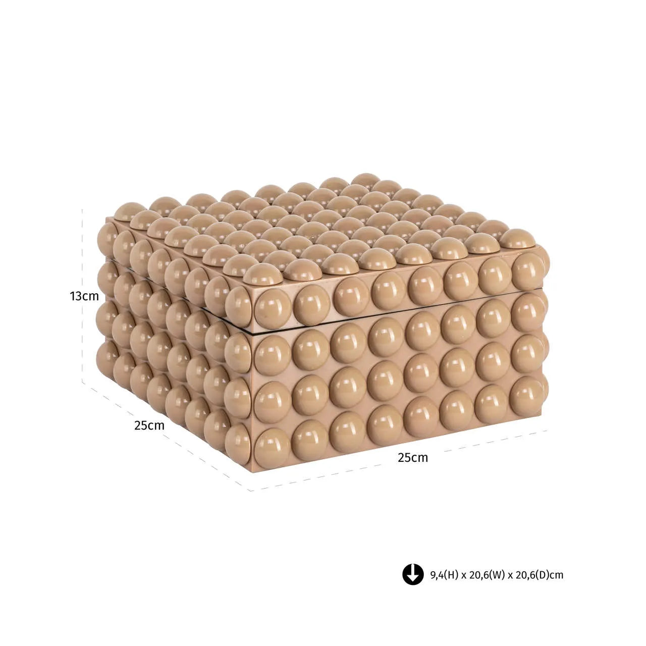 Richmond Interiors Ash Beige Resin Storage Box Large