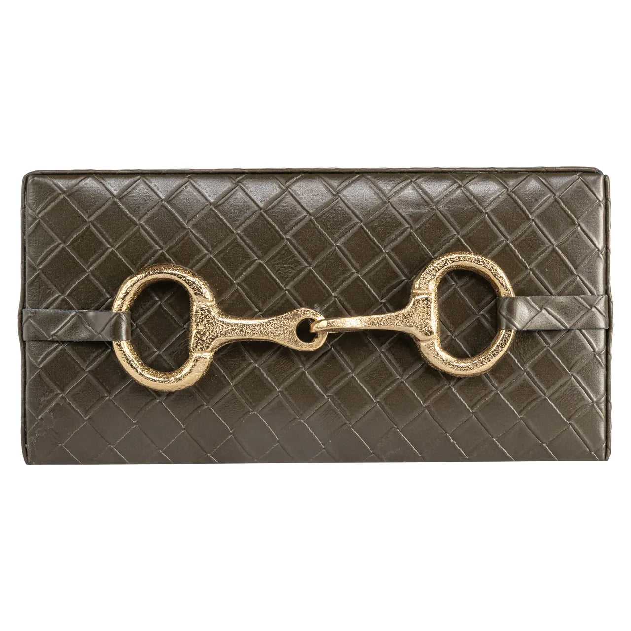 Richmond Interiors Blade Olive Faux Leather Storage Box Small