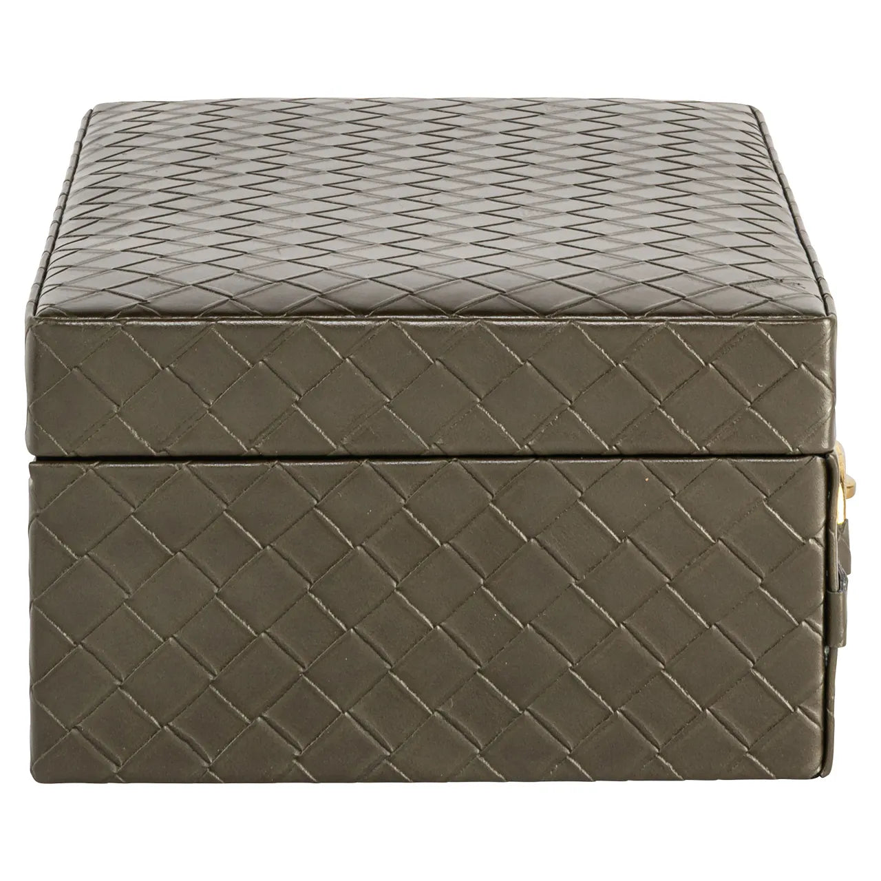 Richmond Interiors Blade Olive Faux Leather Storage Box Large