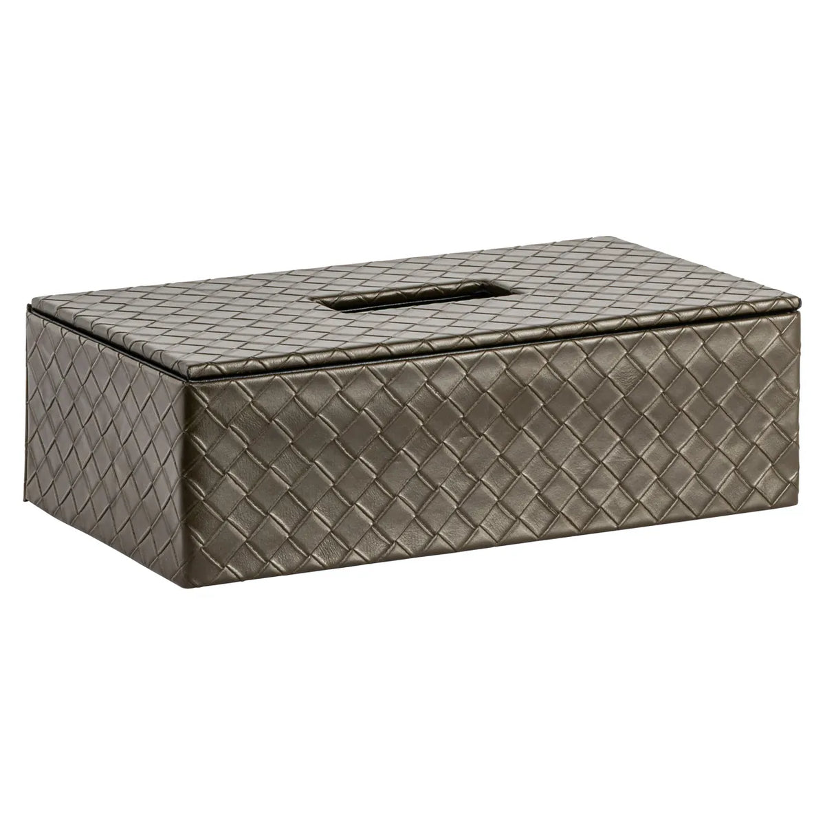 Richmond Interiors Vex Olive Faux Leather Tissue Box