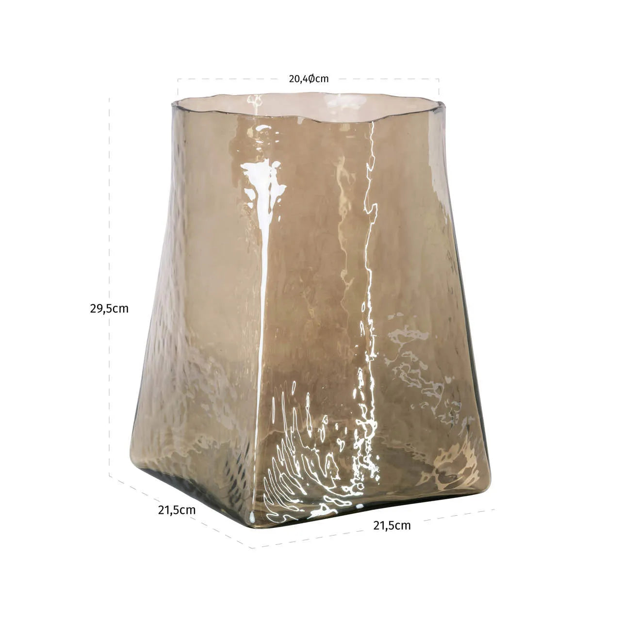 Richmond Interiors Elara Smoke Glass Vase Small