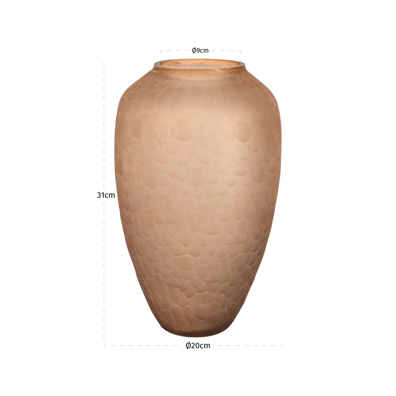 Richmond Interiors Vera Brown Glass Vase