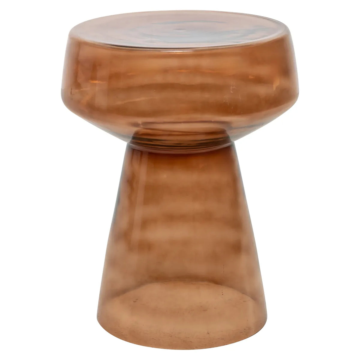 Richmond Interiors Isa Brown Glass Side Table