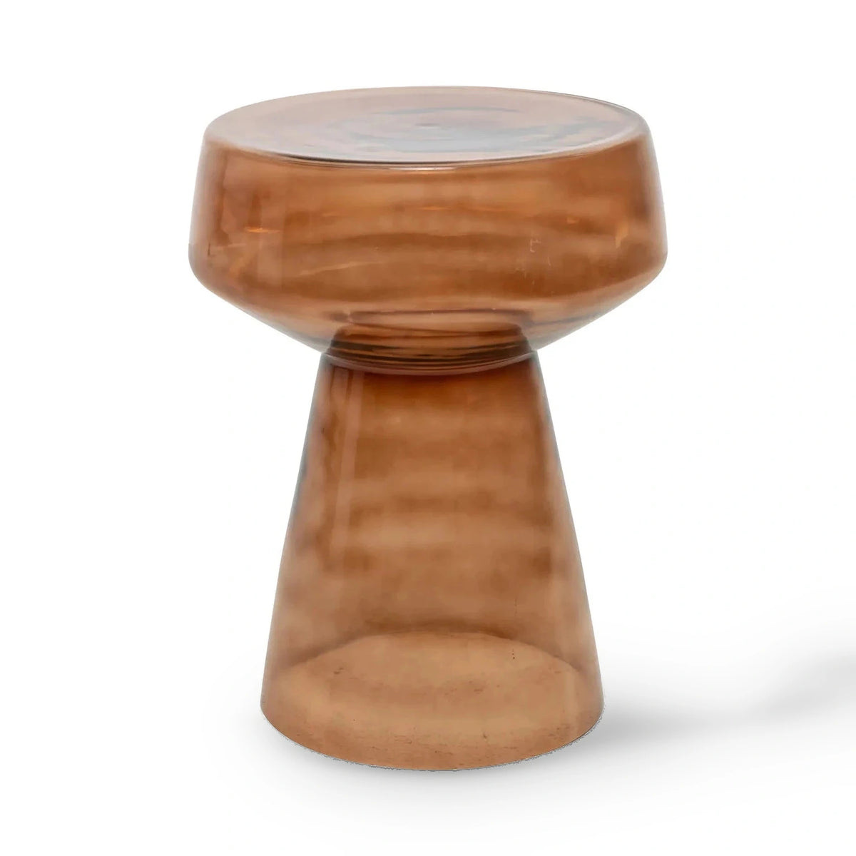 Richmond Interiors Isa Brown Glass Side Table