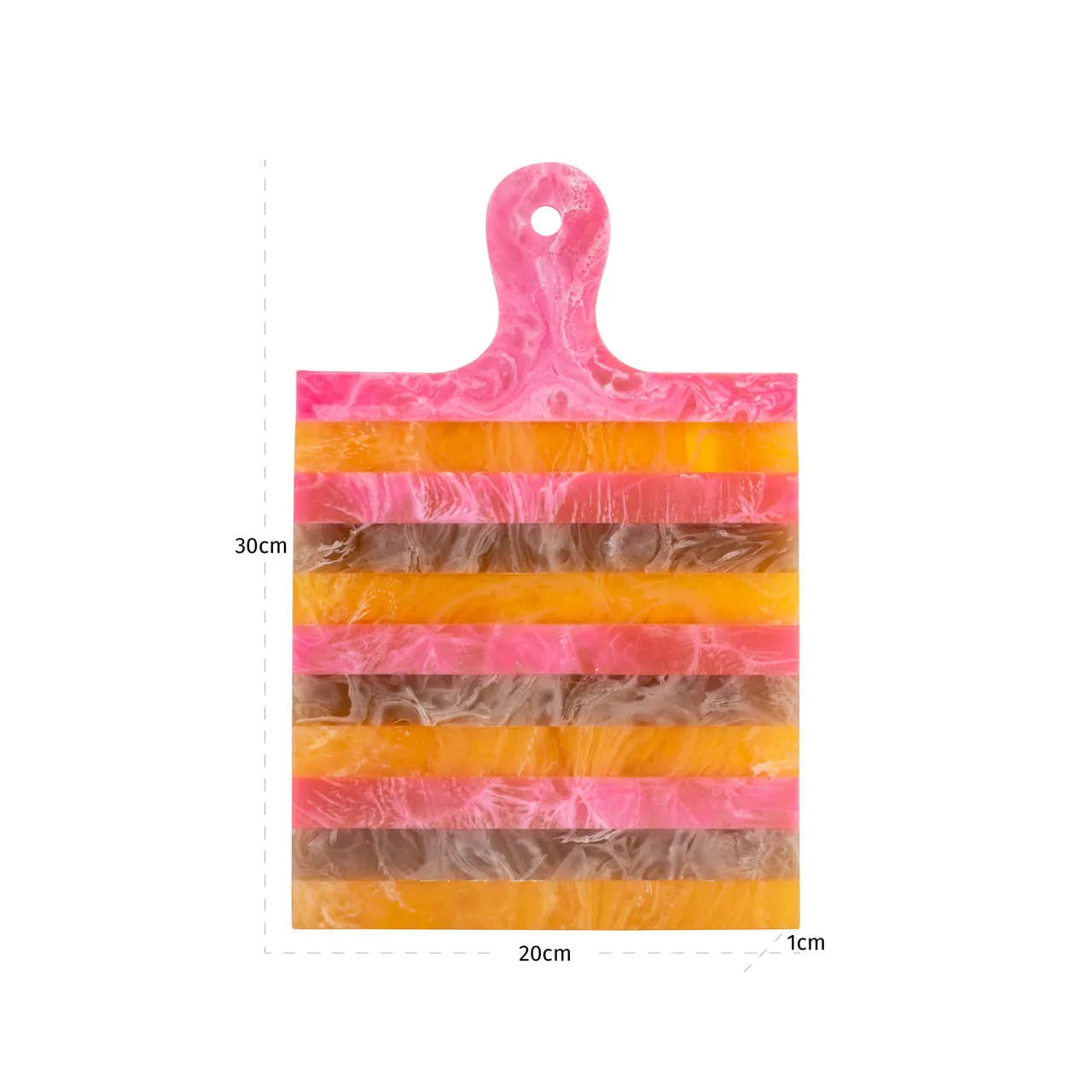 Richmond Interiors Cindy Pink/Orange Resin Serving Board Small