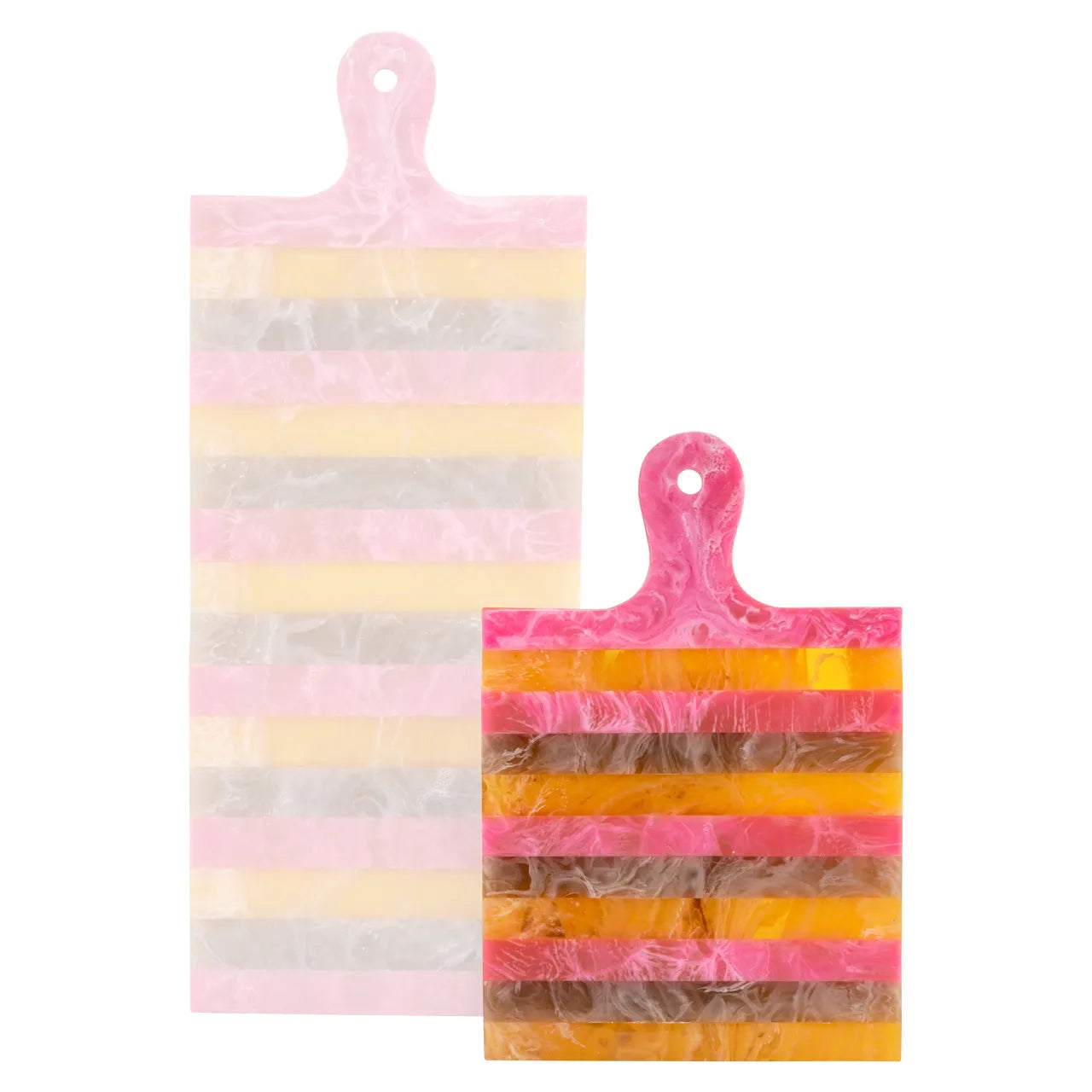 Richmond Interiors Cindy Pink/Orange Resin Serving Board Small